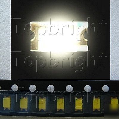 100 pcs 1206 smt smd 2500 mcd white led diy free ship