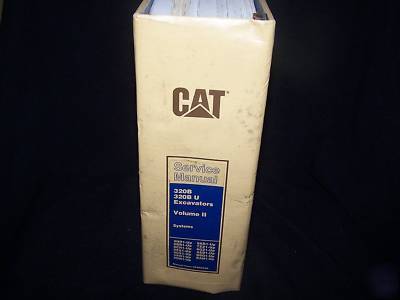 Caterpillar service manual set 320B 320B u vol. i & ii