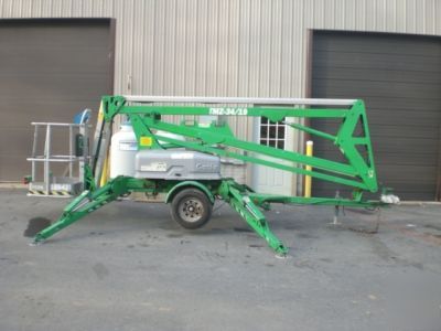 Genie tmz-34/19 towable electric articulating boom lift