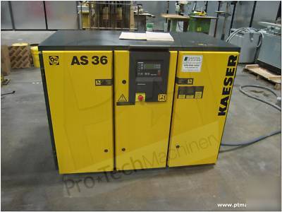 Kaeser as 36 rotary screw air compressor dryer and tank