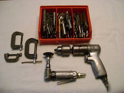 Machinist drills&cutters and two air tools