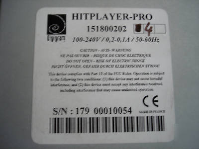 Media players - digigram hitplayer-l network MP3