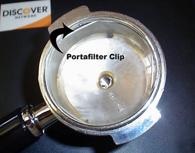 Portafilter basket clip, basket holser support clip 