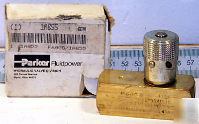 New 1 parker F600B air flow control valve 