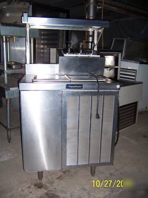 Nsf ice cream freezer w/top extention & syrup rail