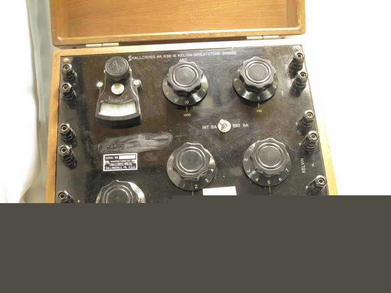 Shallcross kelvin wheatstone resistance bridge 638-r