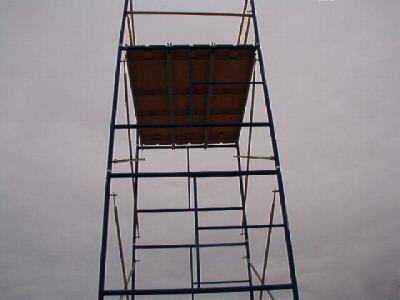 20' scaffold rolling tower / plank casters guard rails