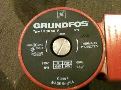 Grundfos UP26-96 230 volt