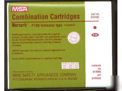 Msa mersorb P100 respirator cartridge 