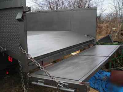 New 8 x 24 x 2 drop sides dump trailer gooseneck 20 k