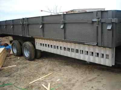 New 8 x 24 x 2 drop sides dump trailer gooseneck 20 k