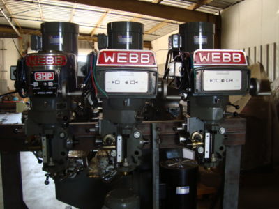 New webb heavy duty milling machine heads ( )