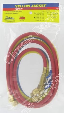 Yellow jacket 29985 plus ii 1/4 ball valve vacuum hoses