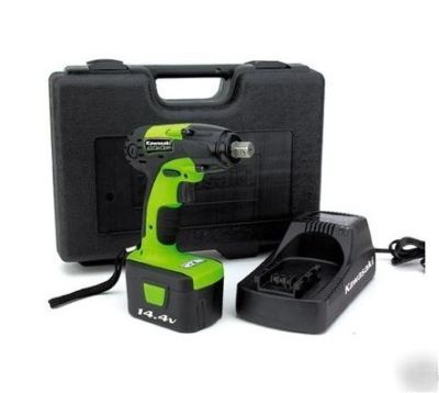 Cordless impact wrench complete kit kawasaki 1/2