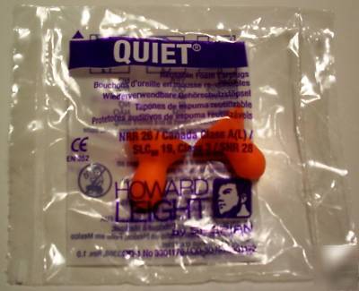 10 pr quiet, orange, reusable foam ear plugs...wow 