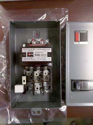 Cutler hammer A10BG0A enclosed motor starter. A10BG0