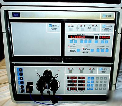 Dionex chromatography cha-2 detector ped-1 pump agp-1 