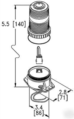 Ecco strobe beacon, 6226A