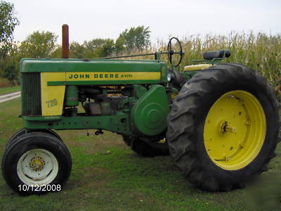 Exceptional 1957 john deere 720 diesel tractor 