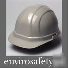 Hard hat grey hardhat w/ ratchet made in usa gray