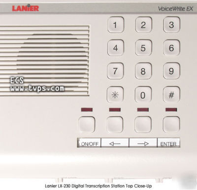 Lanier lx-230 LX230 digital transcription station