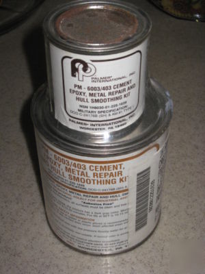 1 quart filled aluminum epoxy resin kit 
