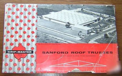 1962 sanford roof trusses catalog roofing blueprints
