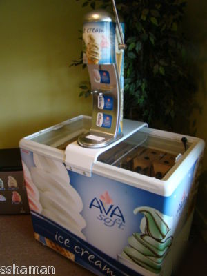 Ava soft serve ice cream machine w/48