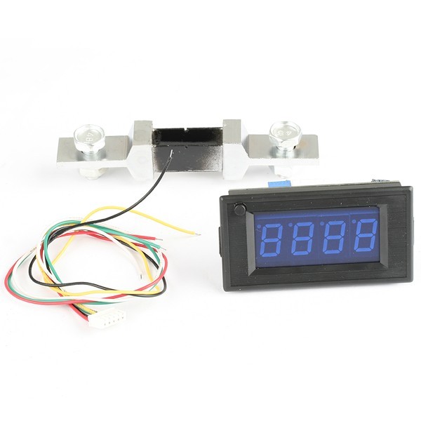 New blue lcd amp meter w/ shunt resistor dc 50V 200A 