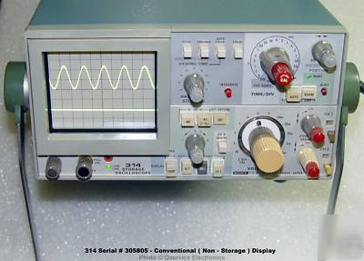 Sony tektronix 314 storage oscilloscope + accessories