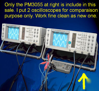 Philips PM3055 oscilloscope pm 3055 good as tektronix