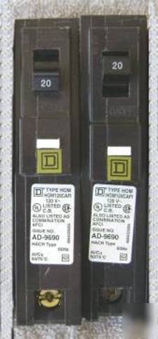 Square d homeline arc fault HOM120CAFI circuit breaker 