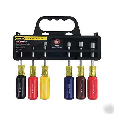 Stanley 62-541 vynil insulated nut driver 6 pc set