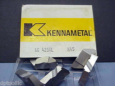 5PCS ng-4250L K45 kennametal .250 grooving insert 