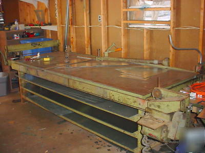 8 x 3 fabrication table steel with duct master notcher 
