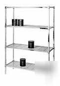 Amco ii chrome wire shelf - 12IN. w x 36IN. l