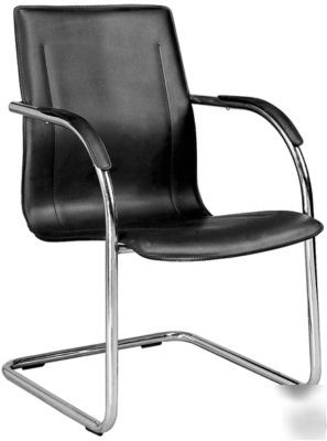 Chrome framed side chairs black set of 8 free shipping