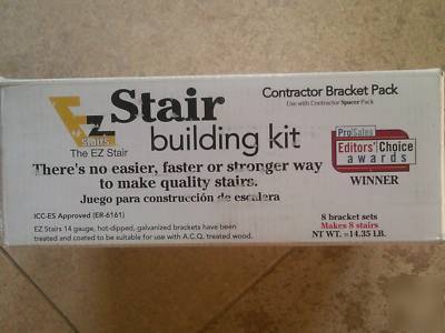 Metal ez-stair brackets, stair building made easy sale