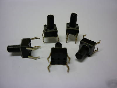 Mini push button switch (long shaft),switches, 50 pcs