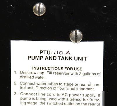 Physitemp nte 2A thermal sensitivity ptu 110A pumptank