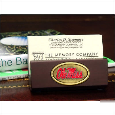 University of mississippi business card holder