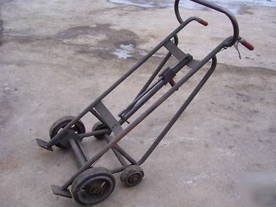Used four wheel hand cart with barrel hook