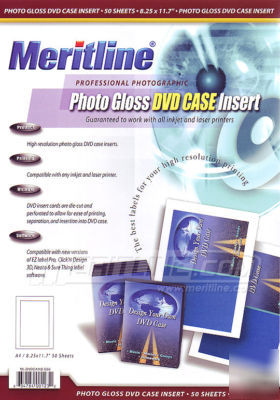 Dvd case inserts glossy photo 50 professional photo