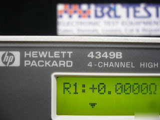 Hp 4349B high resistance meter, 4 channel , dc