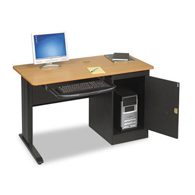 LX48 computer security workstation teak/black