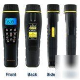 Laser sighted ultrasonic range finder