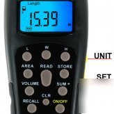 Laser sighted ultrasonic range finder