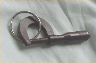 Micrometer key chain/fob unique one of a kind 3D shaped