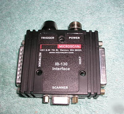 Microscan ib-130 bar code reader network interface 