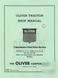 Oliver fleetline 66 77 88 transmission service manual